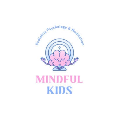 Psychology Logo Maker for a Pediatric Clinic Featuring a Cute Brain Graphic