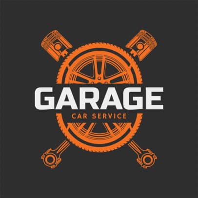 Logo Template to Design a Mechanic Logo with Split Design