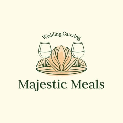 Logo Creator for a Wedding Gourmet Culinary Service