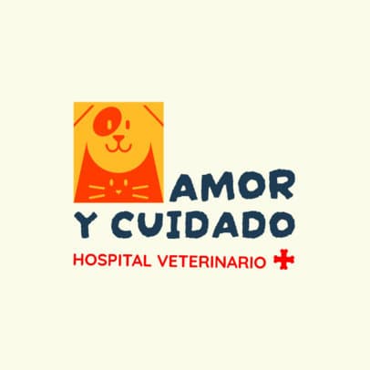 Vet Hospital Logo Creator Featuring a Pet Graphic