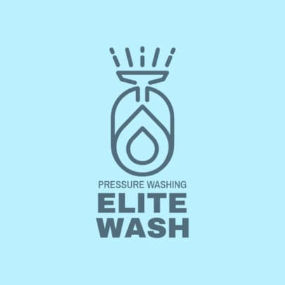 Logo Maker for a Pressure-Washing Elite Company