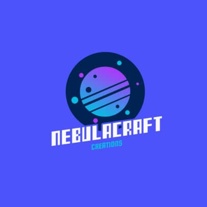 Logo Generator for a Space Content Creator Featuring a Planet Graphic