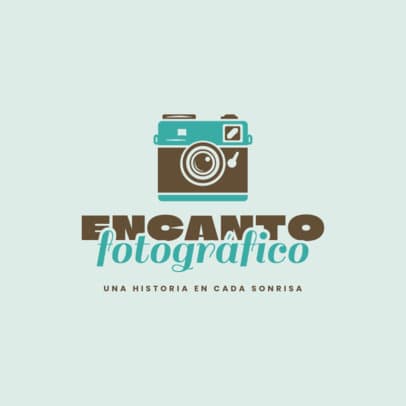 Photo Booth Rental Service Logo Generator Featuring a Vintage Camera