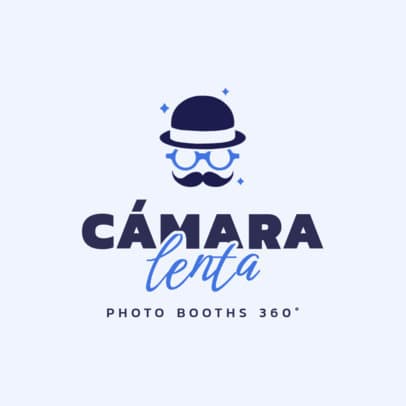 Photo Booth Rental Service Logo Generator Featuring Contrasting Fonts