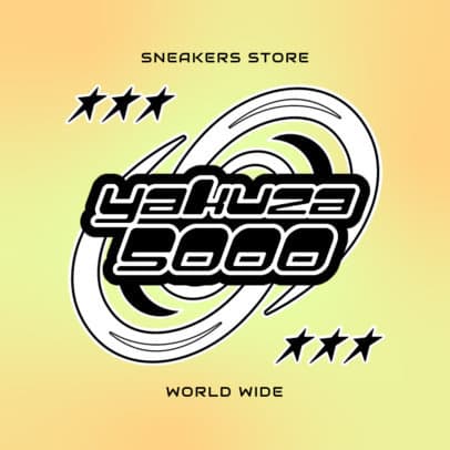Logo Generator Featuring a 00s-Inspired Aesthetic for a Sneakers Store