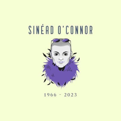 Online Logo Generator with a Graphic Inspired by Sinead O'Connor