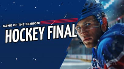 Hockey-Themed Intro Video Maker to Promote a Final's Season Game 6981f 8321