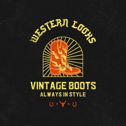 Logo Creator for a Western Footwear Store