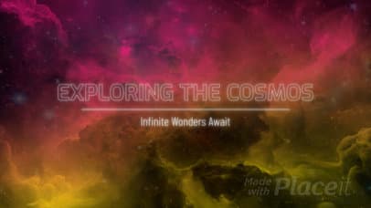 Cosmos-Themed Intro Video Generator to Celebrate National Space Day 6662b 8469