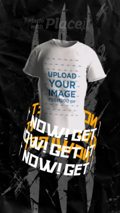 Video of a 3D T-Shirt with Animated Graphics Inspired by an Irreverent Superhero Movie 8234 8398v
