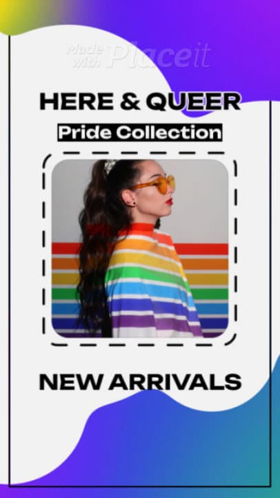 Instagram Story Video Maker for a Pride-Themed New Collection Campaign 8376
