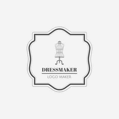 Dressmaker Logo Design Template