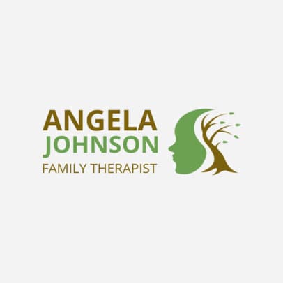 Counselling Logo Maker with a Creative Mental Health Icon