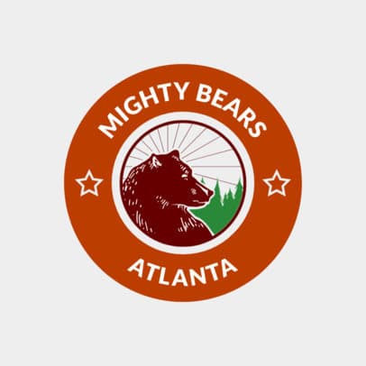 Hockey Logo Generator with Bear Illustration