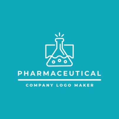 Pharmaceutical Company Logo Maker with Laboratory Clipart 