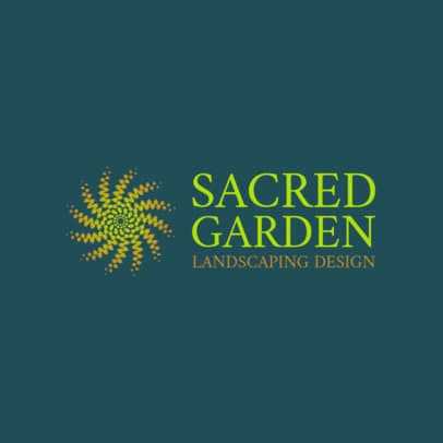 Landscaping Logo Maker with an Abstract Illustration
