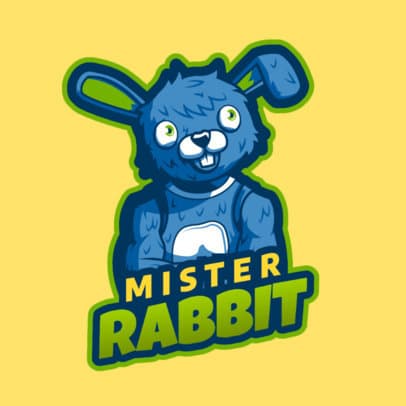 Gaming Logo Maker Featuring a Rabbit Character Inspired in Fortnite Skins