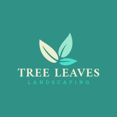 Logo Design Template Featuring Tree Leaves
