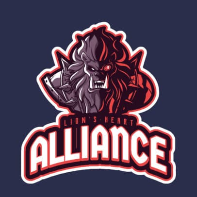 League of Legends-Themed Logo Maker with a Lion Champion