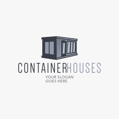 Real Estate Logo Template for Container Houses