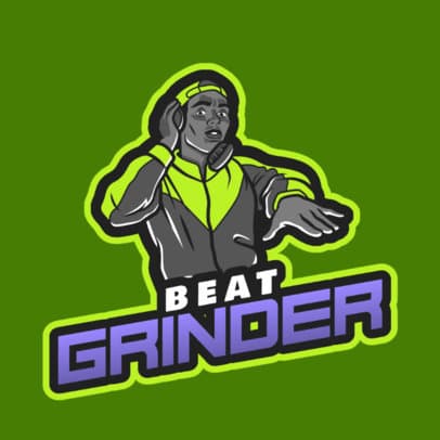 Logo Generator with a Deejay Character Graphic