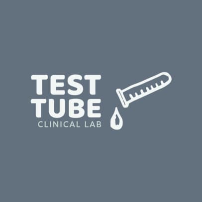 Simple Logo Template for a Clinical Lab