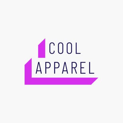 Clothing Brand Logo Maker Featuring a 3D Text Banner Style