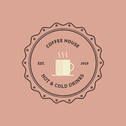 Coffee House Logo Maker with a Vintage Style