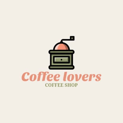 Simple Coffee Shop Logo Design Template