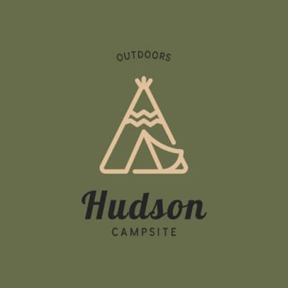 Outdoor Logo Template for Camping Parks