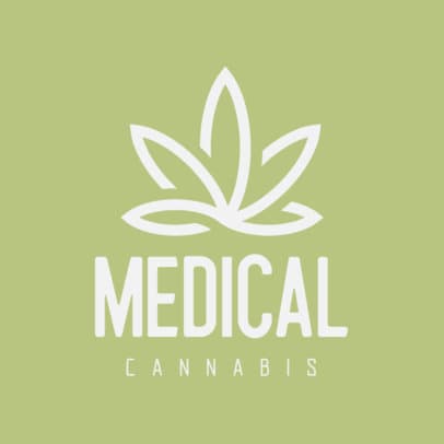 Logo Maker with a Minimalistic Marijuana Clipart