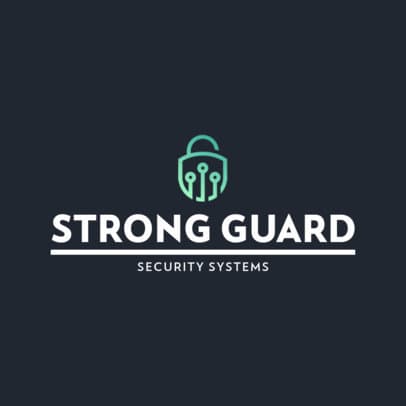 Simple Logo Template for a Security Systems Company