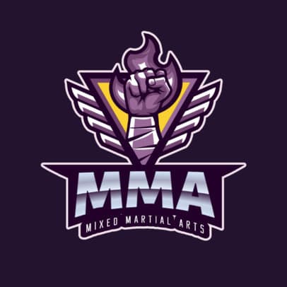 Mixed Martial Arts Logo Template 