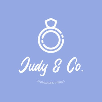 Logo Maker for a Wedding Planer Featuring a Ring Icon