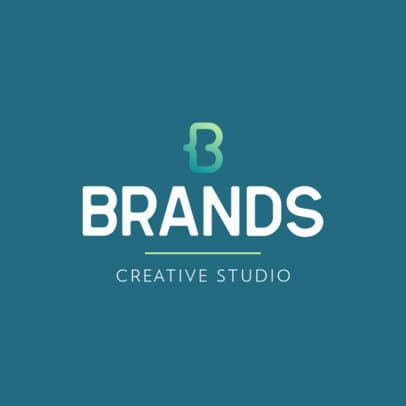 Logo Maker for a Creative Studio with an Abstract Icon