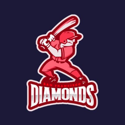 Baseball Logo Creator with a Player Character