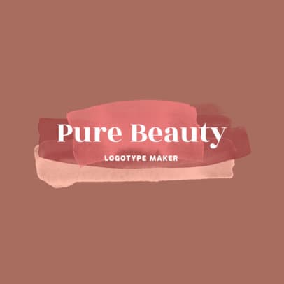 Beauty Logo Creator with Watercolor Patterns