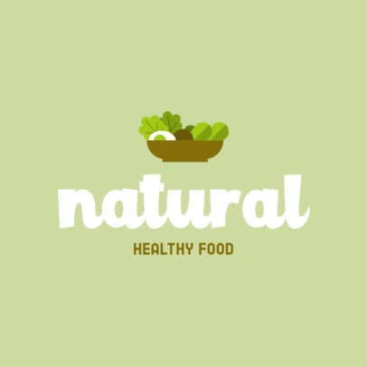 Logo Template for a Healthy Food Restaurant