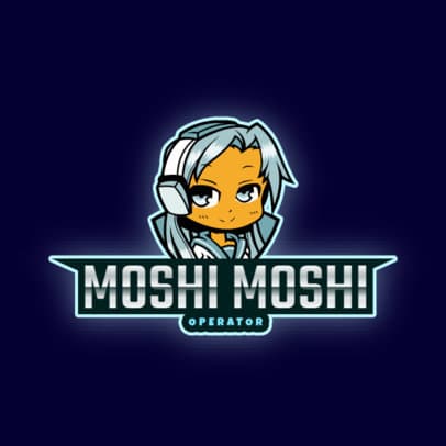 Logo Creator for a Gaming Squad with an Anime Character