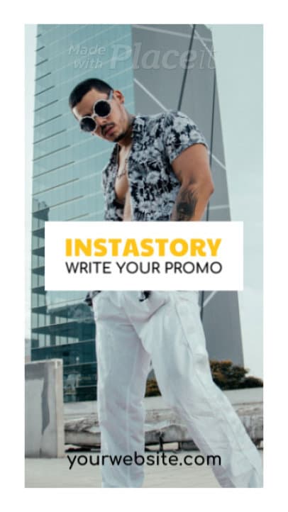 Instagram Story Video Maker for a Promotion Featuring a Modern Frame 1490
