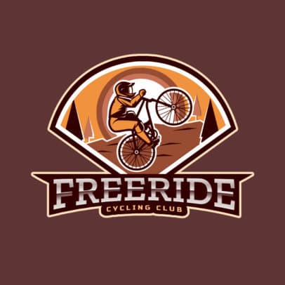 Sports Logo Template for a Cycling Club