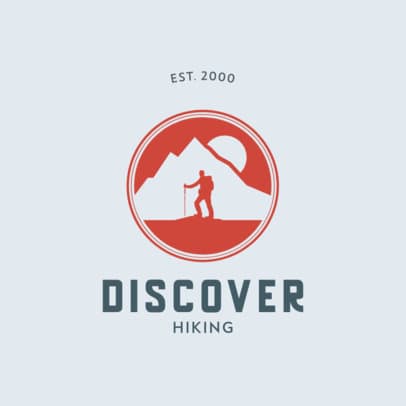 Hiking Company Logo Maker with a Mountain Icon