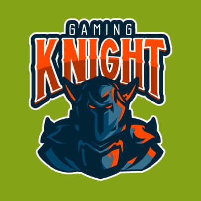 Gaming Logo Creator Featuring a Horned Knight 