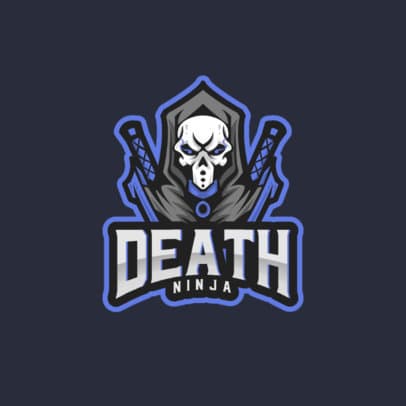 Gaming Logo Creator Featuring a Ninja with a Skull Mask