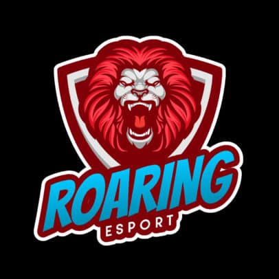Logo Maker Featuring a Lion Roaring 