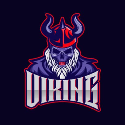 Gaming Logo Generator Featuring an Undead Viking Illustration 