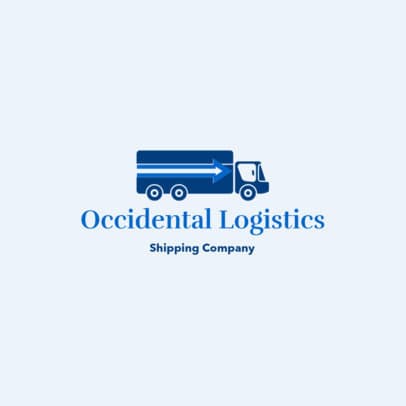 Logo Maker for a Logistics Business with a Truck Icon