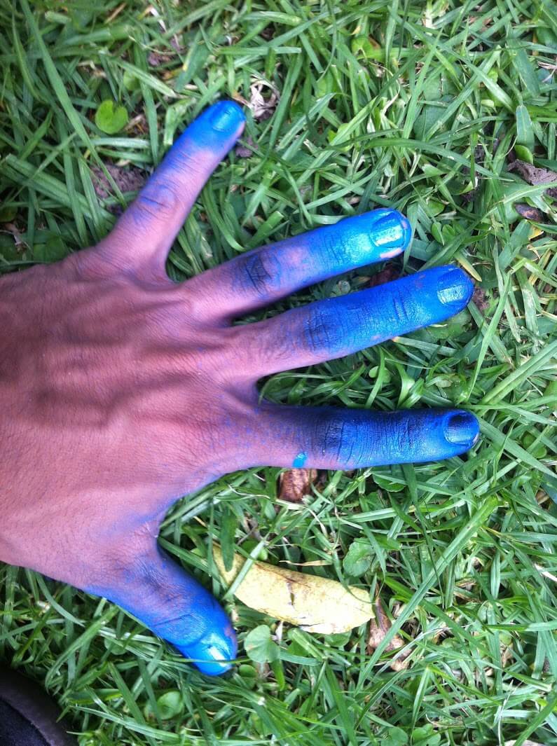 image of painted hands