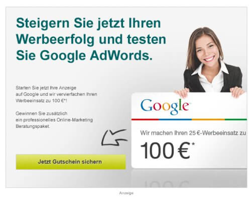 Advertisement Featuring Popular Stock Photo Model