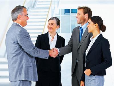 Stock Photo Featuring a Group of Business People Meeting